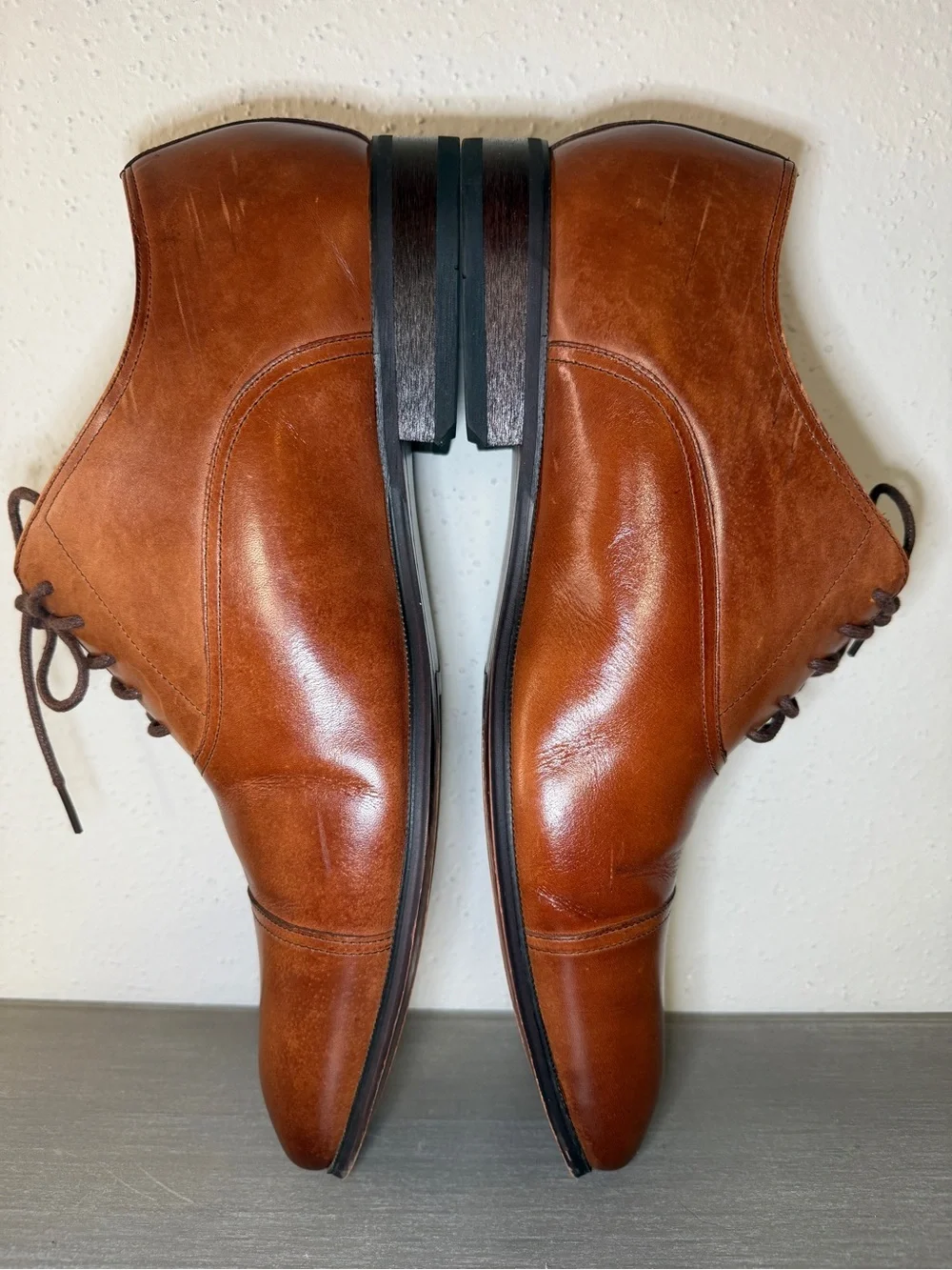Florsheim Brown Leather Oxford Dress Shoes Mens Size 12 3E Extra Wide Comfort